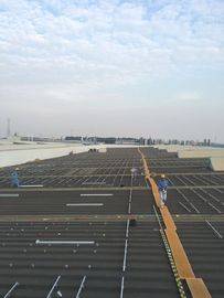 Commercial Flat Roof PV Mounting Systems , Tin Metal Rooftop Aluminum PV Roof Mounting Systems
