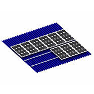 Corrugated Metallic Tile Roof Solar Mounting System Standing Seam Trapezoidal Lysaght Aluminum