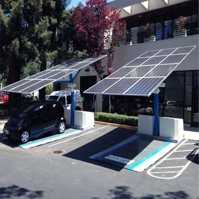Q345 6063 PV Mounting Systems For Open Ground Carport