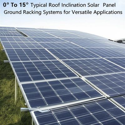 Giá tốt. 0° To 15° Typical Roof Inclination Solar Panel Ground Racking Systems for Versatile Applications trực tuyến