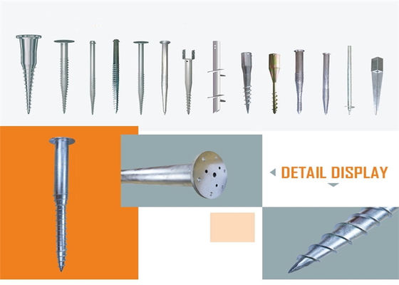 Giá tốt. Cọc đất mở cọc vít cực Cực neo dày 2,75mm 3 mm 3,5 mm Gió 60m / S trực tuyến