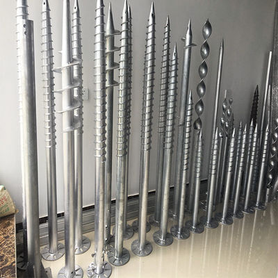 Giá tốt. Độ dày 2,75mm 3mm 3,5mm Trường mở trên mặt đất Cọc vít cực neo Gió 60m / S Thành phần lắp đặt năng lượng mặt trời trực tuyến