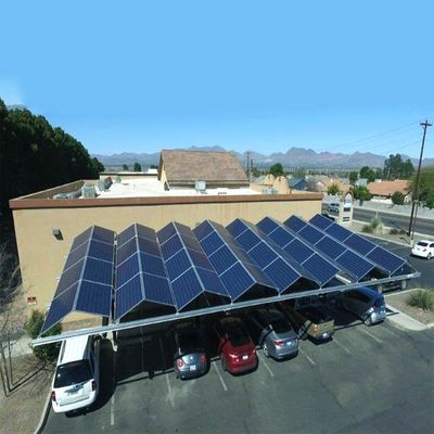 Giá tốt. Hệ thống lắp đặt trên mặt đất lên đến 130mph Solar Carport 60kw cho bãi đậu xe hơi trực tuyến