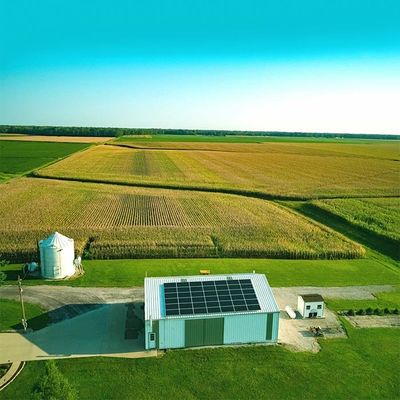 Giá tốt. Mạ kẽm nhúng nóng Q235B Kết cấu lắp đặt năng lượng mặt trời trong nhà kính trực tuyến