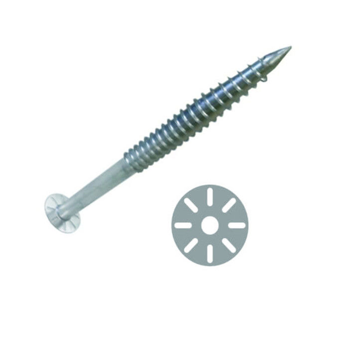 Q235 Galvanized Steel 76mm Helical Earth Anchor Ground Screw Piles