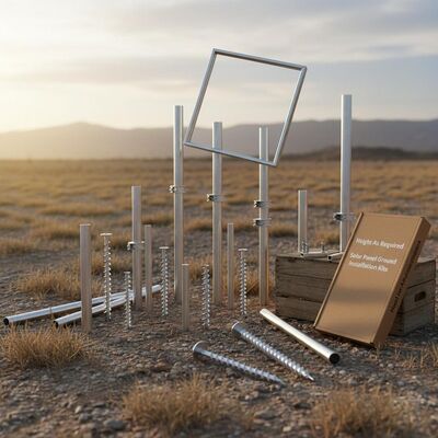 Giá tốt. Chiều cao theo yêu cầu Bộ lắp đặt tấm pin năng lượng mặt trời trên mặt đất Cung cấp độ sâu không giới hạn Cho phép điều chỉnh chiều cao tùy chỉnh và neo đất an toàn trực tuyến