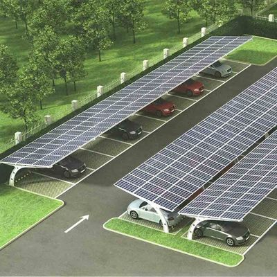 Hệ thống lắp đặt bảng điều khiển năng lượng mặt trời tắt lưới thép Carport Shed