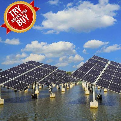 Chống rỉ PV Giá đỡ lắp đặt Câu cá-Hệ thống lắp đặt tiếp đất bằng bảng điều khiển năng lượng mặt trời bổ sung ánh sáng cho trang trại cá