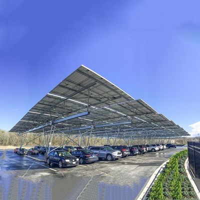 Giá tốt. 10KW 30KW thép mạ kẽm nóng PV Carport trực tuyến
