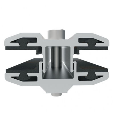 Đồng nhôm Bảng năng lượng mặt trời Kẹp Profile Extrusion Frame Bracket Double Glass Module Components Solar System