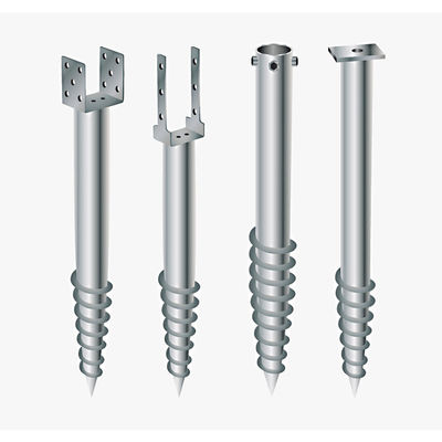 Giá tốt. Hệ thống lắp đặt năng lượng mặt trời Nền móng chống ăn mòn Cọc vít nối đất 1800L * 76Dmm Hình xoắn ốc mạ kẽm nhúng nóng trực tuyến