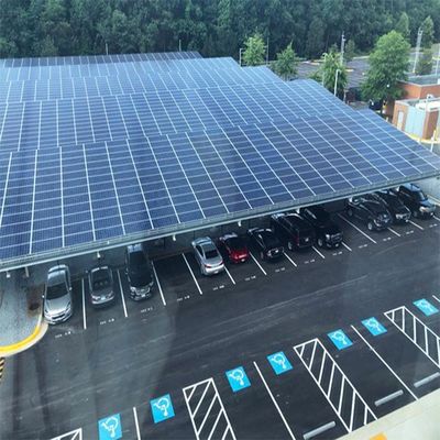 Cấu trúc lắp đặt PV năng lượng mặt trời bằng thép mạ kẽm 20KW linh hoạt SGS cho Carport