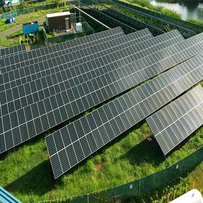 50deg Q235B Q345B Hệ thống lắp đặt mặt đất bảng điều khiển năng lượng mặt trời