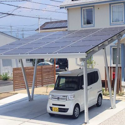 20 30KW thép mạ kẽm PV Carport chân đế