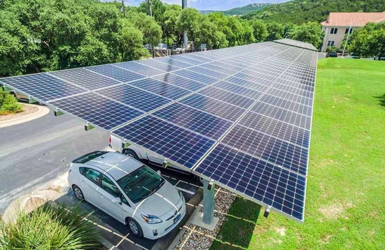Giá tốt. Bãi đậu xe không thấm nước Chân đế nhôm Carport năng lượng mặt trời trực tuyến