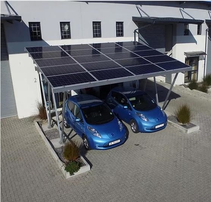 Bãi đậu xe Giá lắp bảng điều khiển năng lượng mặt trời Khung nhôm chống thấm Carport năng lượng mặt trời